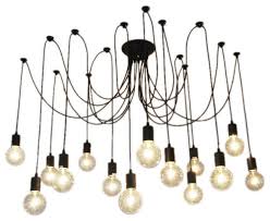 The method for hanging is generally the same for each type of swag light. 14 Light Pendant Swag Chandelier Black Chandeliers By Hangout Lighting Houzz