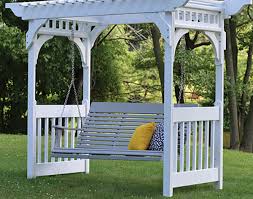 With a waterproof fire pit cover from covers and all, you'll be ready to stoke those flames even after a rainy day. Vinyl Swing Arbor