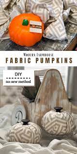 Diy No Sew Fabric Pumpkins 5 Easy Steps Fabric Pumpkins Fall Decor Dollar Tree Fall Crafts Diy