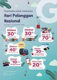 We did not find results for: Sambut Hari Pelanggan Nasional Gramedia Bertabur Promo Dan Diskon