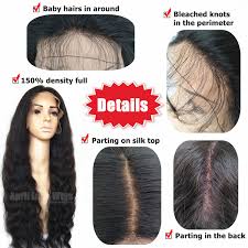 Malaysia Virgin Human Hair 150 Density Silk Top Glueless