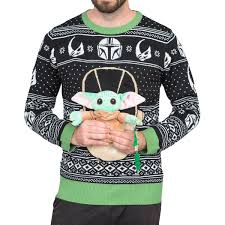 Star Wars Baby Yoda The Child Forces Trees Ugly Christmas Sweater Gifts Decorations And More For Christmas