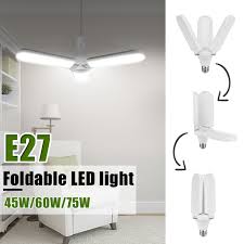 Led Garage Light 75w 20000 Lumen Ceiling Lights Led Utility Shop Lights For Garage Basement Home Ceiling Fixture E27 Led Deformable Garage Light Fixture Bright Light Garage Lamp Walmart Com Walmart Com
