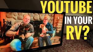 Or we want to watch a program outside under the awning or sitting under a nice shade tree so now we are watching tv in the rv….no antenna to deploy, no satellite dish to aim. Streaming Tv With A Cellphone Tablet Apple Tv Amazon Firestick In An Rv Travel Trailer Camper Youtube