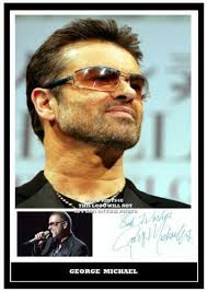 GEORGE MICHAEL PINT SIZE BEER GLASS