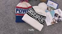 Custom Embroidered Jacquard Knitted Beanie Hat With Pom Pom Knitted Winter  Hats