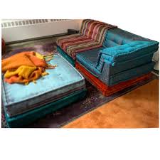 See more ideas about mah jong sofa, home decor, furniture. Le Mah Jong Modular Sofa Hans Hopfer Roche Bobois Jean Paul Gaultier Silk Velvet At 1stdibs