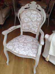 French Style Carver Chair Gris