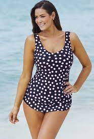 Beach Belle Lightning Bug Sarong Front Swimsuit Boutiqify Women S Plus Size Swimwear Plus Size Swimwear One Piece