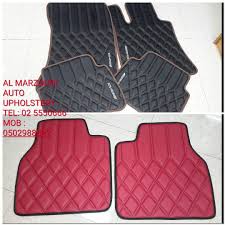 Customized Synthetic Leather Car Floormats Floor Mats Diamond Stitch Car Seat Upholstery Automotive Upholstery Car Interior Upholstery