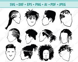 1000 hairstyle men silhouette free vectors on ai, svg, eps or cdr. Afro Hairstyles Svg Black Man Bundle Svg Hair Dreadlocks Etsy