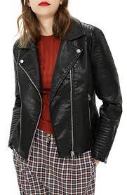 Topshop Rosa Biker Jacket Regular Petite Nordstrom Faux Leather Biker Jacket Biker Jacket Fashion