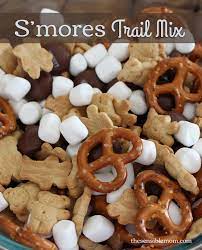 The Best S Mores Bar A S Mores Trail Mix Recipe And Clean Up Made Easy The Sensible Mom Recipe Trail Mix Recipes Easy Camping Meals Trail Mix