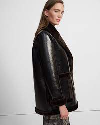 Bonded Faux Shearling Peacoat In 2021 Peacoat Fashion Shearling