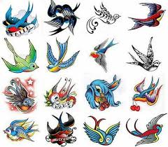 Birds And Their Meanings Tattoo Old School Bird Flash Sparrow Tattoo Design Swallow Tattoo Sparrow Tattoo