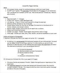 The running head is an abbreviated version of the paper title in all capital letters. Free 20 Research Paper Outlines In Pdf Ms Word