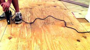 In this video you'll see how you can do plywood subfloor leveling using the plywood sheets. How To Install Plywood On Top Of Your Subfloor Youtube