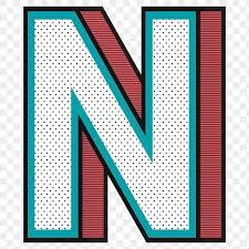 Letter N Png 3d Halftone Effect Typography Free Image By Rawpixel Com Wan Word Art Drawings Halftone Typography