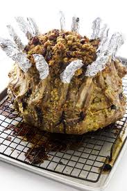 Add pork loins to the bowl with the marinade. Crown Pork Roast With Stuffing Savor The Best