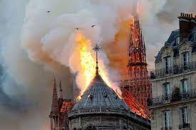 Notre dame de paris on the île de la cité , in the centre of. Flames Cause Colossal Damages To Notre Dame Cathedral In Paris Macron Says We Will Rebuild Abc News