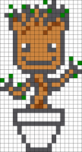 Baby Groot Perler Bead Pattern Bead Sprite Bugelperlen Bilder Hama Perlen Muster Bugelperlen Vorlagen Creating pixel art is very easy. pinterest