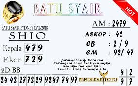 Syair Togel Sydney Hari Ini 10 Desember 2018 Sydney Semangka