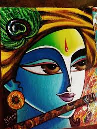 Competition Oilpaintingdiy Indian Art Paintings Krishna Painting Art Painting