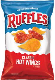 Ruffles Classic Hot Wings Flavored Potato Chips Potato Chips Potato Chip Flavors Hot Wings