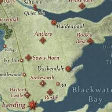 Watercolour and ink on paper. Interactive Game Of Thrones Map With Spoilers Control