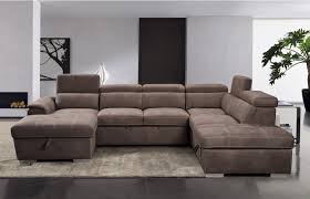 Petit canapé ou encore canapé d'angle. Capri U Canape Grand Angle Panoramique Convertible Gigogne Revetement Tissu Polyester Br Avec Meridienne 2 Places Et Pouf Coff