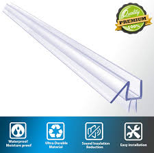 Magnetic seals for 90 or 180 degrees. Buy Butecare Premium Frameless Shower Door Bottom Seal Strip Glass Door Side Seal Sweep 3 8 X 39 Clear Vinyl Online In Turkey B07wj2jrxz