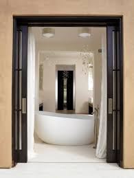 A pocket door can provide additional privacy between the bedroom and bathroom. Pocket Doors Modern Houzz