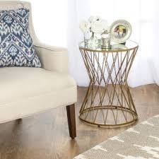 Gold Hourglass Accent Table Ideias