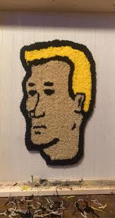 Salvador Dali Inspired Tufted Loop Pile Rug Art