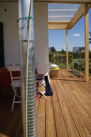 Uberdachung Mit Unterkonstruktion Aus Abgetragener Terrasse Regenrohr In Schotterkoffer Und Pflanztrog Daruber Regenrohr Unterkonstruktion Uberdachungen