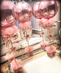 Event And Party Supplies On Instagram Rose Gold Balloon Centerpieces Orbz Orbzballoons Bal Wedding Balloons Birthday Decorations Balloon Decorations