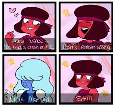 Ruby Why Do You Do The Things You Do I Wanted To Do A Version Of This Sapphire Steven Universe Steven Universe Comic Steven Universe Funny