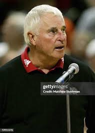Head Coach Bobby Knight of Texas Tech holds his grandchildren Braden...  News Photo