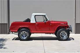 1969 Jeepster Commando Pickup Custom Sold At Barrett Jackson For 55k Jeepster Jeepster Commando Jeep Pickup