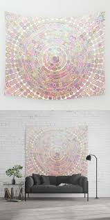 In a distinctive and detailed floral print, intense coloured flowers, it is a wallpaper that looks equally at home in a traditional or modern interior. Happy Floral Mandala Magic Wall Tapestry By David Zydd Mandalawalltapestry Bestwalltapestries Walldecor Homede Mandala Wall Decor Mandala Wall Art Tapestry
