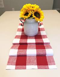 Black And White Buffalo Plaid Table Runner Red White Buffalo Check Table Runner Red Plaid Table Decor Etsy Buffalo Check Table Runner Buffalo Plaid Table Runner White Buffalo