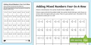 Mixed Numbers Worksheet Ks2