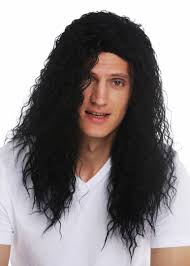 Cornrows also allow one to easily grow hair into another look that may be longer, perhaps like an afro or other styles. Vk 33 1 Wig Man Men Long Curly Black Parting Hard Rock Heavy Metal Latin Lover