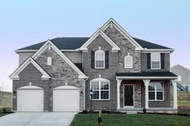 Large entance porch with brick. 808 Lakerun Ln Erlanger Ky 41018 Listing Details Sibcy Cline Brick Exterior House Grey Exterior House Colors Gray House Exterior