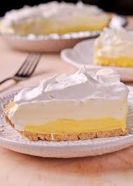 Easy Lemon Pie 2 5 Cups Half And Half Half Milk Half Heavy Cream 2 Packages Instant Lemon Graham Cracker Dessert Lemon Desserts Lemon Pudding Recipes