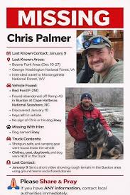 ⚠️NEWS RELEASE: National Park Service Seeks Public's Help to Locate Missing  Person⚠️ The National Park Service is seeking information from the public  to assist in locating Chris Palmer, 39, who has been