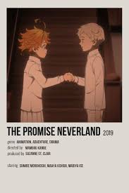 The Promised Neverland Minimalist Anime Series Poster Movie Posters Minimalist Anime Films Film Posters Minimalist