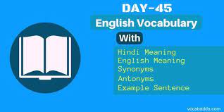 The country appears to be sliding towards chaos. 10 Important Vocabulary List With Synonyms Antonyms