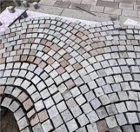 Fan Pattern Granite Cobblestones from Viet Nam - StoneContact.com