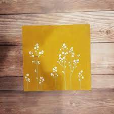 Baby S Breath White Wildflowers Original Painting On Flower Painting Canvas Flower Painting Wildflower Drawing